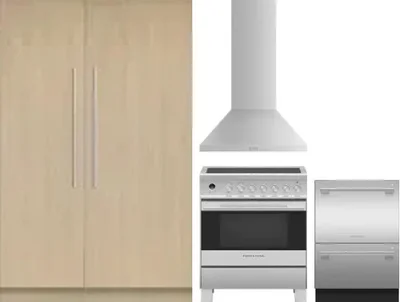 5 Piece Package Includes Refrigerator, Freezer, Range, Hood And Dishwasher